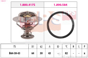 1.880.417 Termostat, chladivo Made in Italy - OE Equivalent EPS