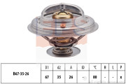 1.880.544S Termostat, chladivo Made in Italy - OE Equivalent EPS