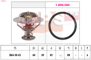 1.880.651 Termostat, chladivo Made in Italy - OE Equivalent EPS