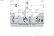 358 181 Sada kabelů pro zapalování Made in Italy - OE Equivalent KW