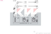 359 689 Sada kabelů pro zapalování Made in Italy - OE Equivalent KW