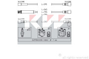 359 528 Sada kabelů pro zapalování Made in Italy - OE Equivalent KW