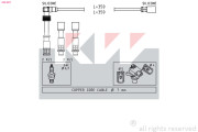 360 491 Sada kabelů pro zapalování Made in Italy - OE Equivalent KW