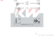 360 880 KW sada zapaľovacích káblov 360 880 KW