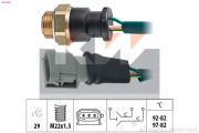 550 662 Teplotní spínač, větrák chladiče Made in Italy - OE Equivalent KW