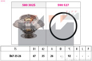 580 302 Termostat, chladivo Made in Italy - OE Equivalent KW