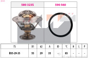 580 323 Termostat, chladivo Made in Italy - OE Equivalent KW