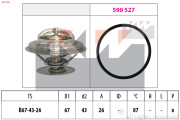 580 385 Termostat, chladivo Made in Italy - OE Equivalent KW