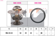 580 394 Termostat, chladivo Made in Italy - OE Equivalent KW