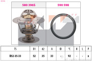 580 396 Termostat, chladivo Made in Italy - OE Equivalent KW