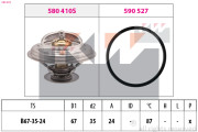 580 410 Termostat, chladivo Made in Italy - OE Equivalent KW