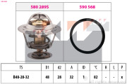 580 466 Termostat, chladivo Made in Italy - OE Equivalent KW