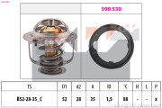 580 489 Termostat, chladivo Made in Italy - OE Equivalent KW