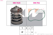 580 827 Termostat, chladivo Made in Italy - OE Equivalent KW