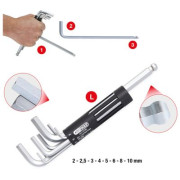 151.2100 Sada zahnutých šroubováků KS TOOLS