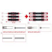 154.0015 Odblokovaci naradi, plocha/kulata zastrcka KS TOOLS