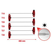 158.8050 KS TOOLS 8008278 / KS TOOLS Souprava úhlových klíčů s čepem a T-rukojetí na TX šrouby ERGOTORQUEplus, 6dílná 158.8050 KS TOOLS