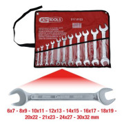 517.0123 KS TOOLS Sada oboustranných klíčů 6x7-30x32 mm - 11dílná | 517.0123 KS TOOLS