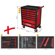 826.7215 KS TOOLS Dílenský vozík včetně nářadí 215 ks 826.7215 KS TOOLS