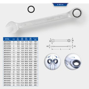 BT013722 KS TOOLS račňový - očkový kľúč BT013722 KS TOOLS