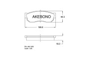 AN-107K AKEBONO sada brzdových platničiek kotúčovej brzdy AN-107K AKEBONO