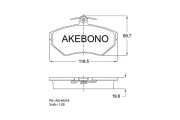 AN-4021K AKEBONO sada brzdových platničiek kotúčovej brzdy AN-4021K AKEBONO