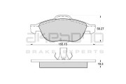 AN-4039WK Sada brzdových destiček, kotoučová brzda AKEBONO