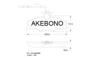 AN-4058WKE Sada brzdových destiček, kotoučová brzda AKEBONO