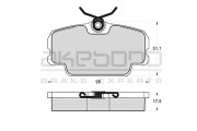 AN-4078KE Sada brzdových destiček, kotoučová brzda AKEBONO