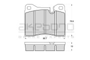 AN-4124K Sada brzdových destiček, kotoučová brzda AKEBONO