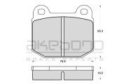 AN-4140K AKEBONO sada brzdových platničiek kotúčovej brzdy AN-4140K AKEBONO