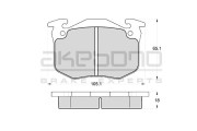 AN-4149WK Sada brzdových destiček, kotoučová brzda AKEBONO