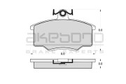 AN-4177K AKEBONO sada brzdových platničiek kotúčovej brzdy AN-4177K AKEBONO