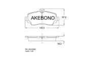 AN-4336K AKEBONO sada brzdových platničiek kotúčovej brzdy AN-4336K AKEBONO