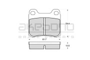 AN-4502KE AKEBONO sada brzdových platničiek kotúčovej brzdy AN-4502KE AKEBONO