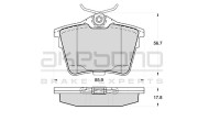 AN-4519K AKEBONO sada brzdových platničiek kotúčovej brzdy AN-4519K AKEBONO