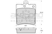 AN-4530K AKEBONO sada brzdových platničiek kotúčovej brzdy AN-4530K AKEBONO
