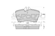 AN-4570KE Sada brzdových destiček, kotoučová brzda AKEBONO