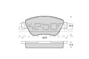 AN-4586KE AKEBONO sada brzdových platničiek kotúčovej brzdy AN-4586KE AKEBONO