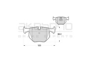 AN-4605K AKEBONO sada brzdových platničiek kotúčovej brzdy AN-4605K AKEBONO