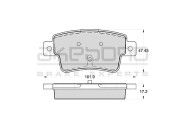 AN-4699WKE AKEBONO sada brzdových platničiek kotúčovej brzdy AN-4699WKE AKEBONO