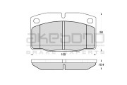 AN-4773K AKEBONO sada brzdových platničiek kotúčovej brzdy AN-4773K AKEBONO
