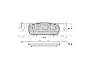 AN-4787KE AKEBONO sada brzdových platničiek kotúčovej brzdy AN-4787KE AKEBONO