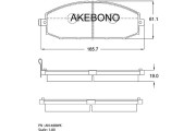 AN-488WK AKEBONO sada brzdových platničiek kotúčovej brzdy AN-488WK AKEBONO