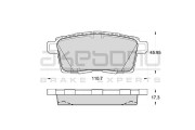 AN-737K AKEBONO sada brzdových platničiek kotúčovej brzdy AN-737K AKEBONO