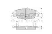 AN-757WKE AKEBONO sada brzdových platničiek kotúčovej brzdy AN-757WKE AKEBONO