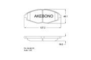 AN-8017K Sada brzdových destiček, kotoučová brzda AKEBONO