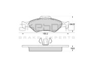 AN-8087K AKEBONO sada brzdových platničiek kotúčovej brzdy AN-8087K AKEBONO