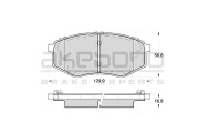AN-8222WKE AKEBONO sada brzdových platničiek kotúčovej brzdy AN-8222WKE AKEBONO