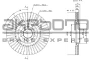 BN-0115 AKEBONO brzdový kotúč BN-0115 AKEBONO